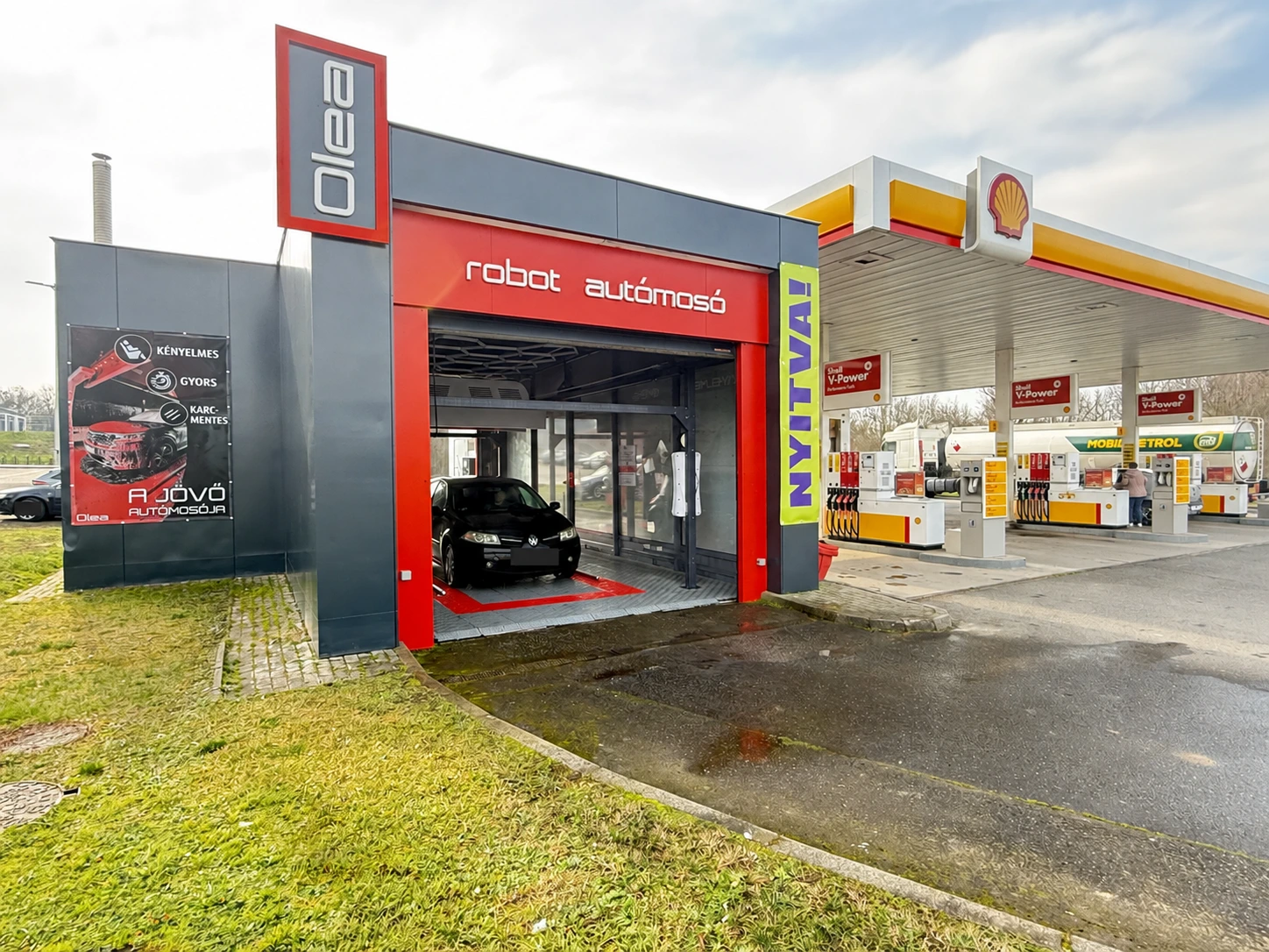 Shell · önkiszolgáló OLEA mosó