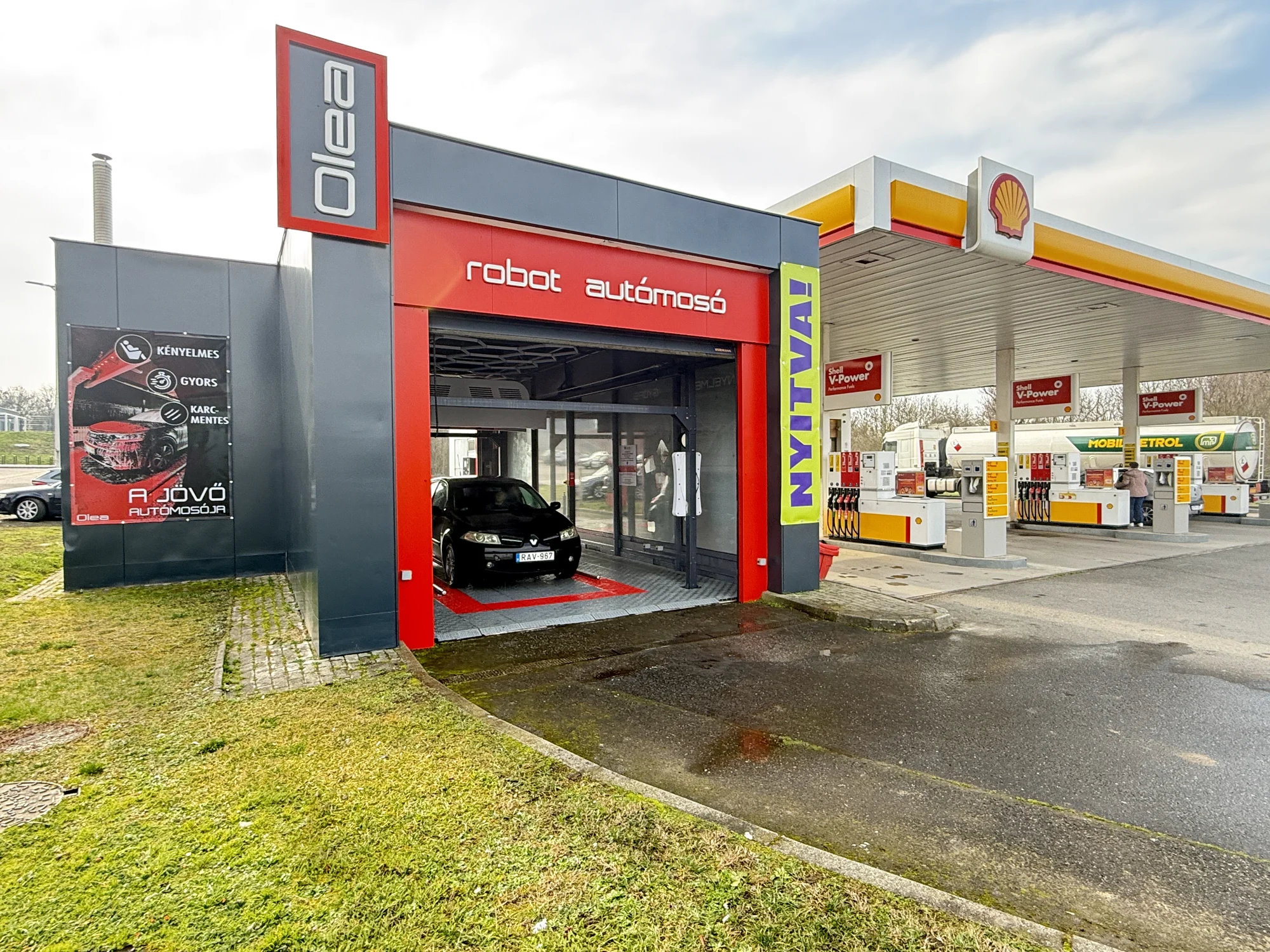 Shell · önkiszolgáló OLEA mosó