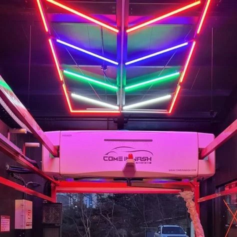Colourful RGB arrow ceiling lights